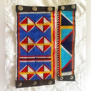 Handmade cuffs from my trip to Kenya.